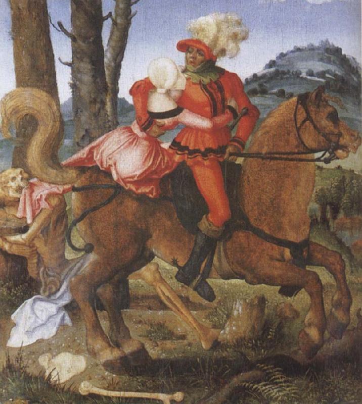 Hans Baldung Grien The Knight the Young Girl and Death oil painting image
